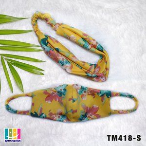 Annaella Headband / Turban & Face Mask Set, TM418S